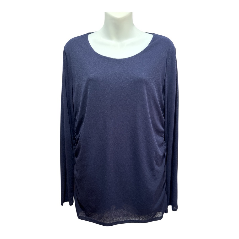 Coldwater Creek Midnight Blue Long Sleeve Top size large